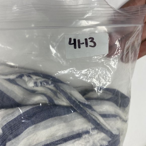 Misa Los Angeles Blue Striped Blouse Medium - Picture 8 of 8